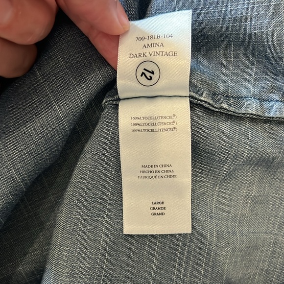 Rails Amina Dark Denim mini dress - Picture 4 of 4